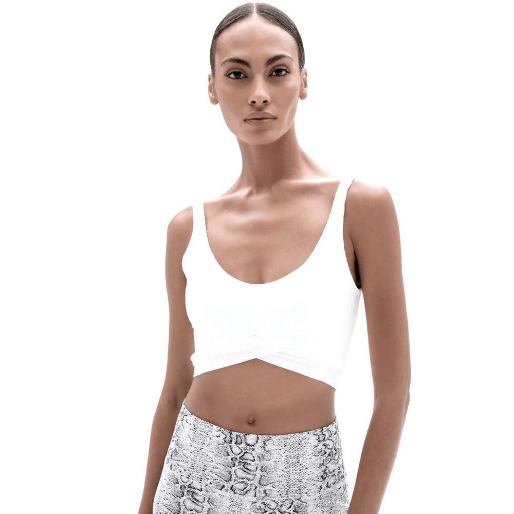 New ONA by Yoon Chung the Back Rib Tank in White